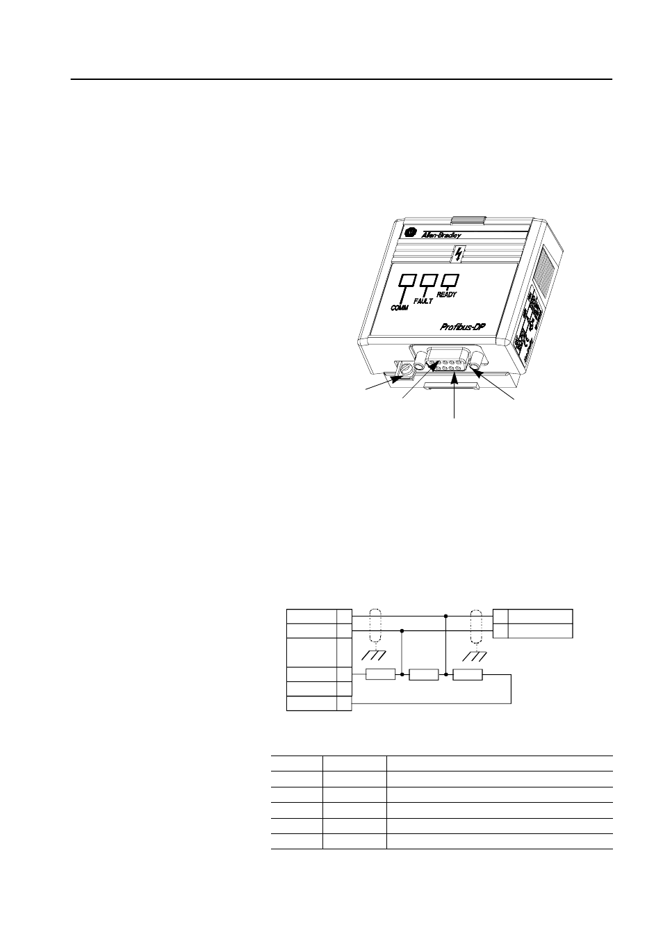 Wiring the connector, Wiring the connector -7 | Rockwell Automation 160PD1 160 Profibus Communication Module User Manual | Page 17 / 56