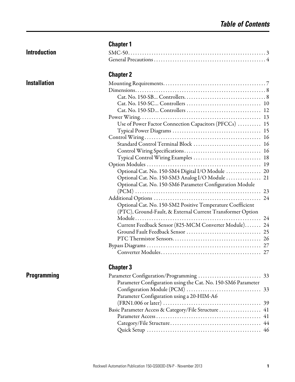 Rockwell Automation 150 SMC Quick Start Manual User Manual | Page 3 / 60
