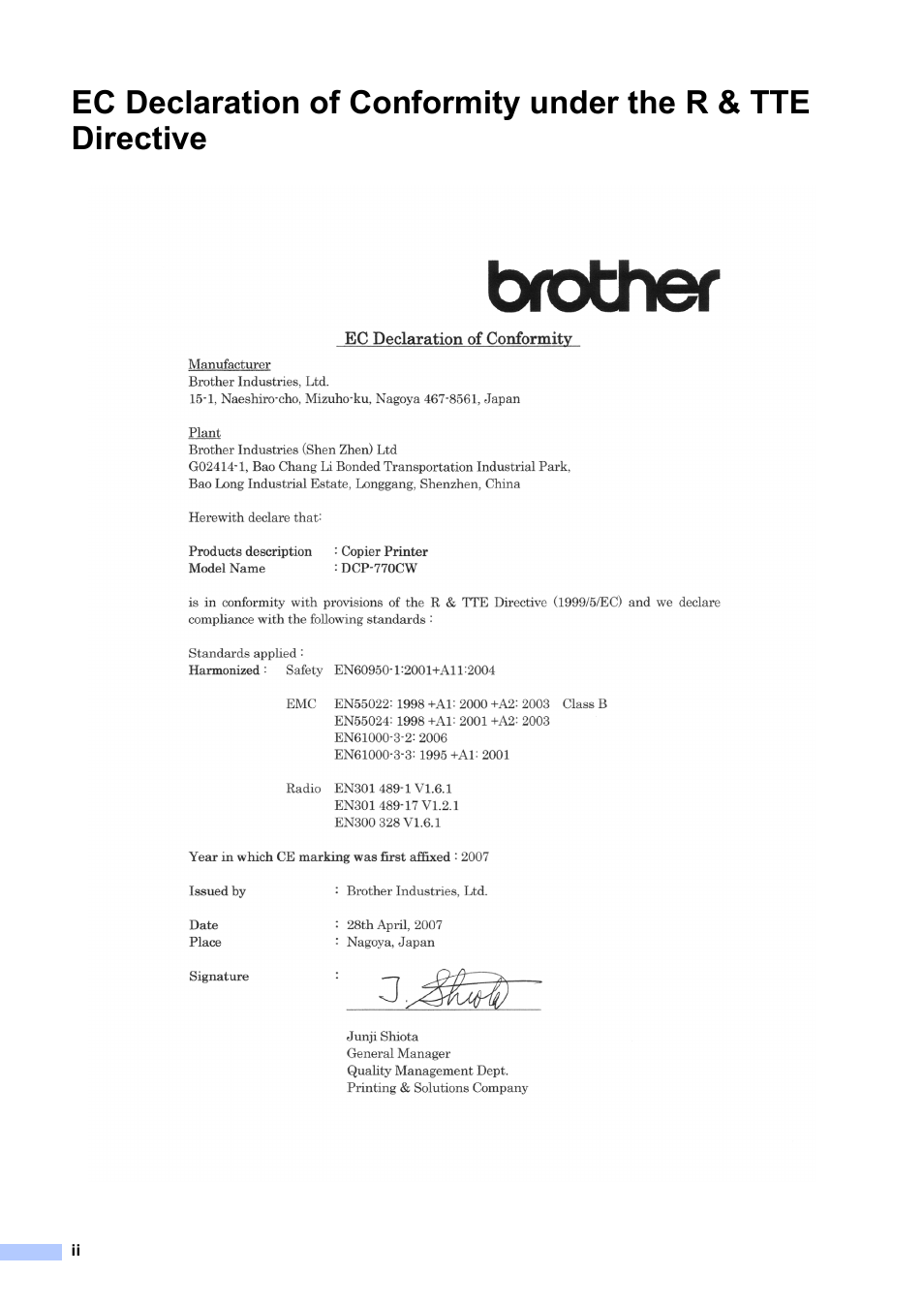Brother DCP-770CW User Manual | Page 4 / 113