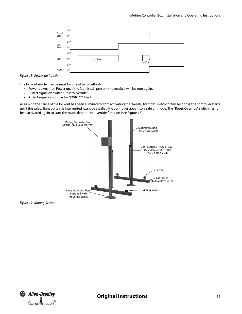 Original instructions | Rockwell Automation 445L Installation and Operating Instructions User Manual | Page 11 / 28