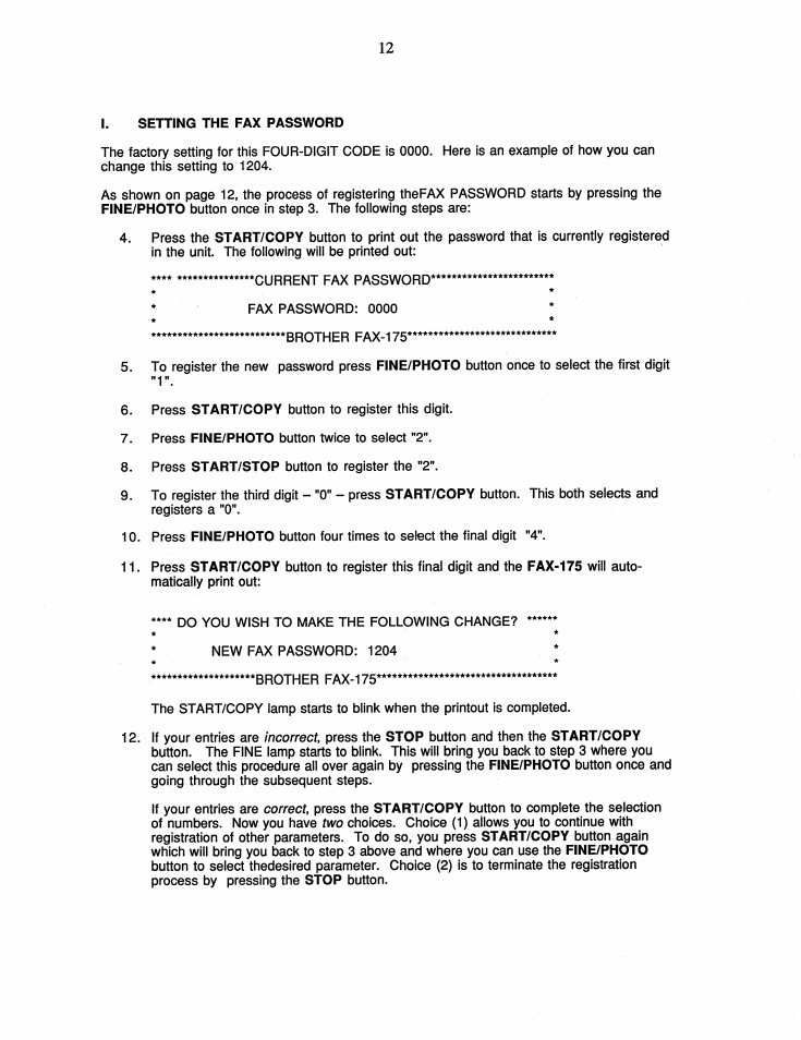 Brother FAX-175 User Manual | Page 18 / 42