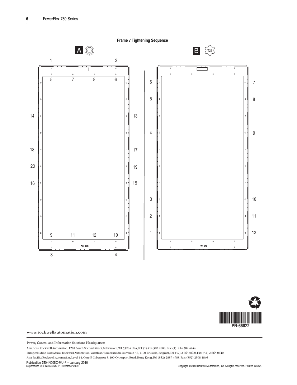 Rockwell Automation 755 PowerFlex 750-Series Frame 6 and 7 Flange Adapter User Manual | Page 6 / 6