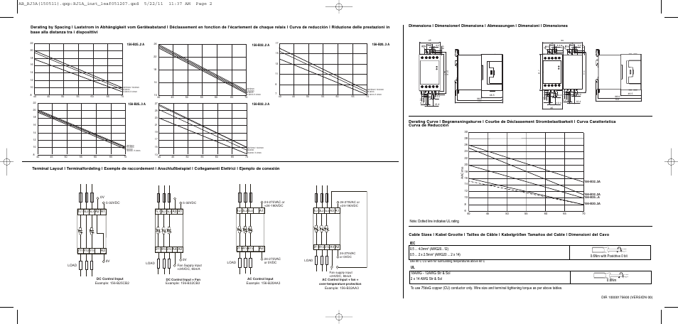 Rockwell Automation 156-B32x3 Two and Three Phase Solid State Contactor Operating Instructions User Manual | Page 2 / 2