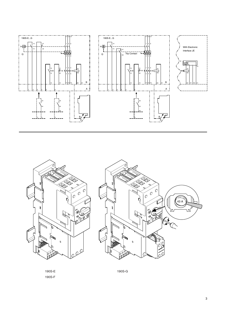 43 a | Rockwell Automation 190S Compact Starters with Screw Terminals User Manual | Page 3 / 4