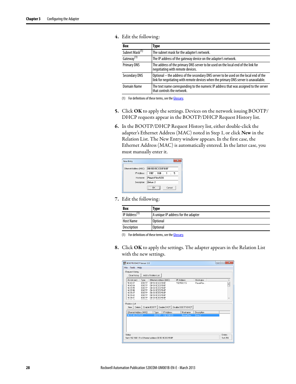 Rockwell Automation 25B PowerFlex 525 Embedded EtherNet/IP Adapter User Manual | Page 28 / 166