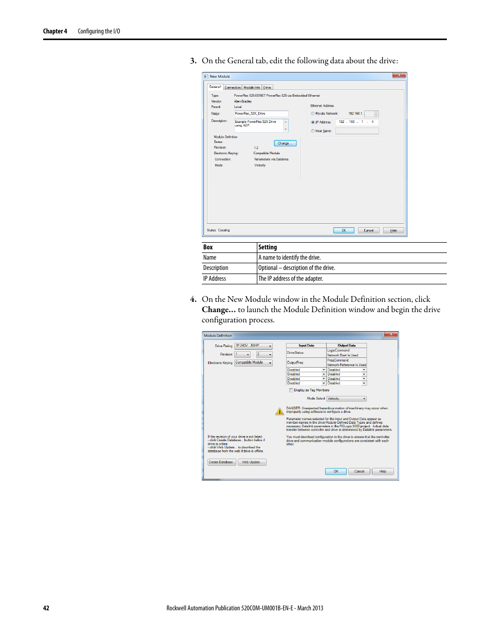 Rockwell Automation 25B PowerFlex 525 Embedded EtherNet/IP Adapter User Manual | Page 42 / 166