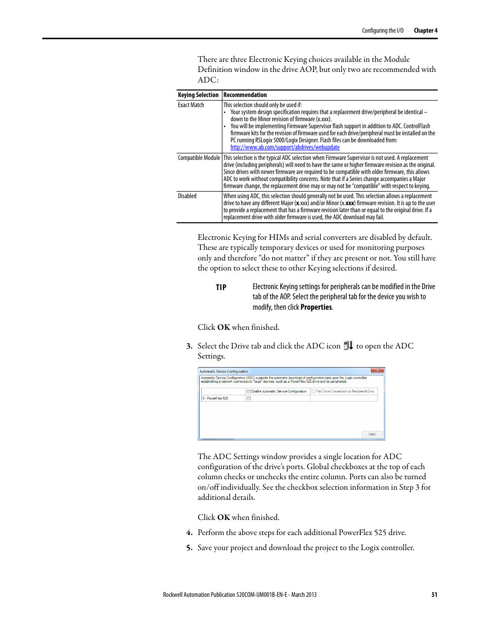 Rockwell Automation 25B PowerFlex 525 Embedded EtherNet/IP Adapter User Manual | Page 51 / 166