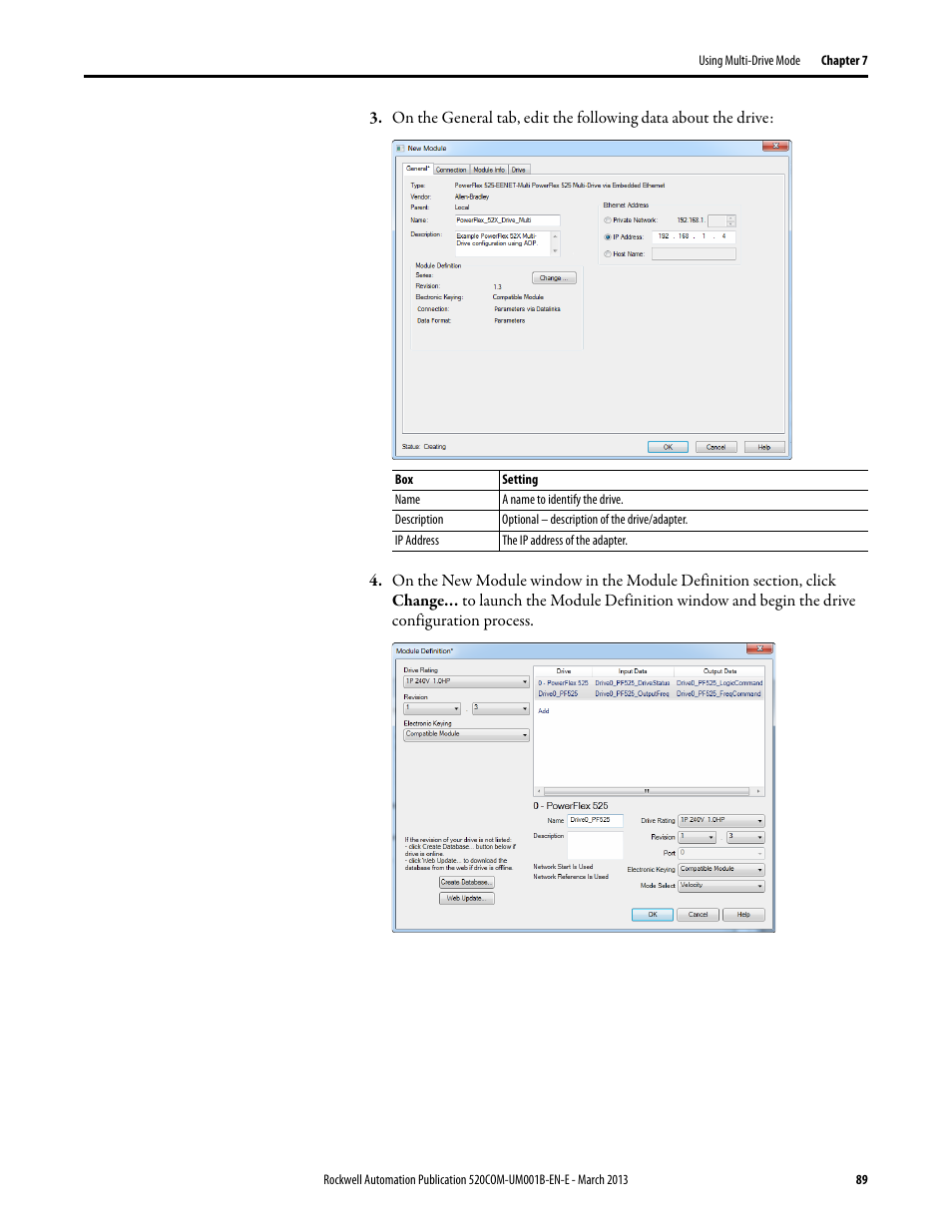 Rockwell Automation 25B PowerFlex 525 Embedded EtherNet/IP Adapter User Manual | Page 89 / 166