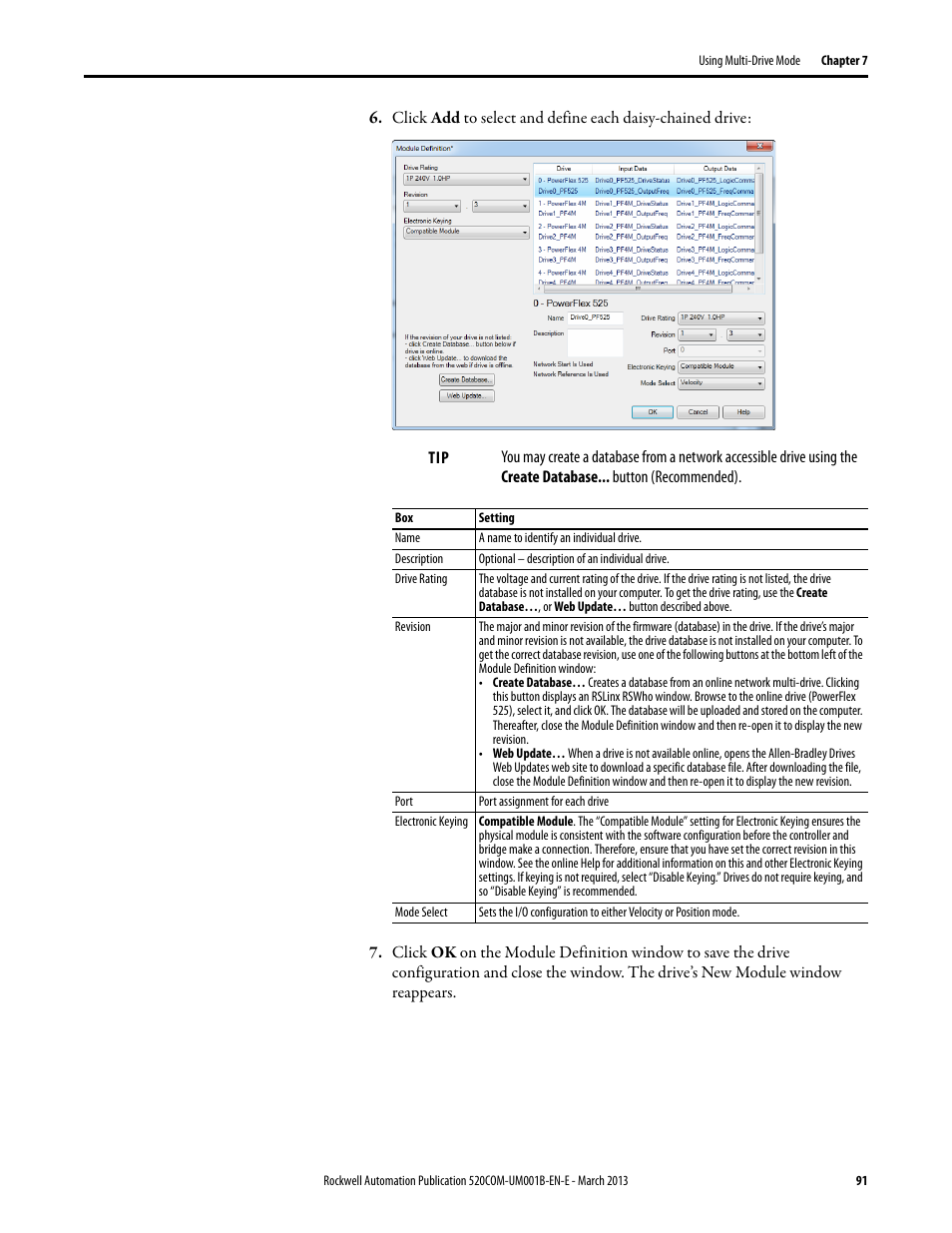 Rockwell Automation 25B PowerFlex 525 Embedded EtherNet/IP Adapter User Manual | Page 91 / 166