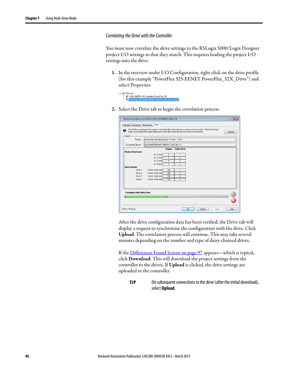 Rockwell Automation 25B PowerFlex 525 Embedded EtherNet/IP Adapter User Manual | Page 96 / 166