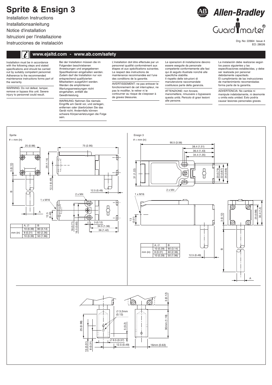 Rockwell Automation 440H Sprite and Ensign 3 User Manual | 4 pages