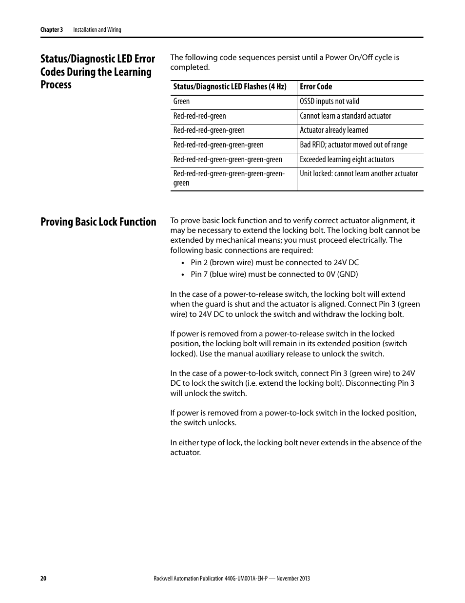 Proving basic lock function | Rockwell Automation 440G-LZ Guard Locking Switch User Manual User Manual | Page 20 / 40