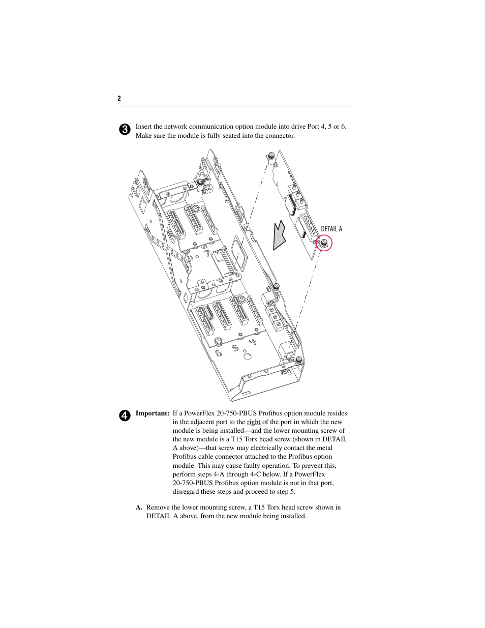 Rockwell Automation 20-750-xxxx Network Communication Option Card (for use with PowerFlex 750-Series Drives) User Manual | Page 2 / 4