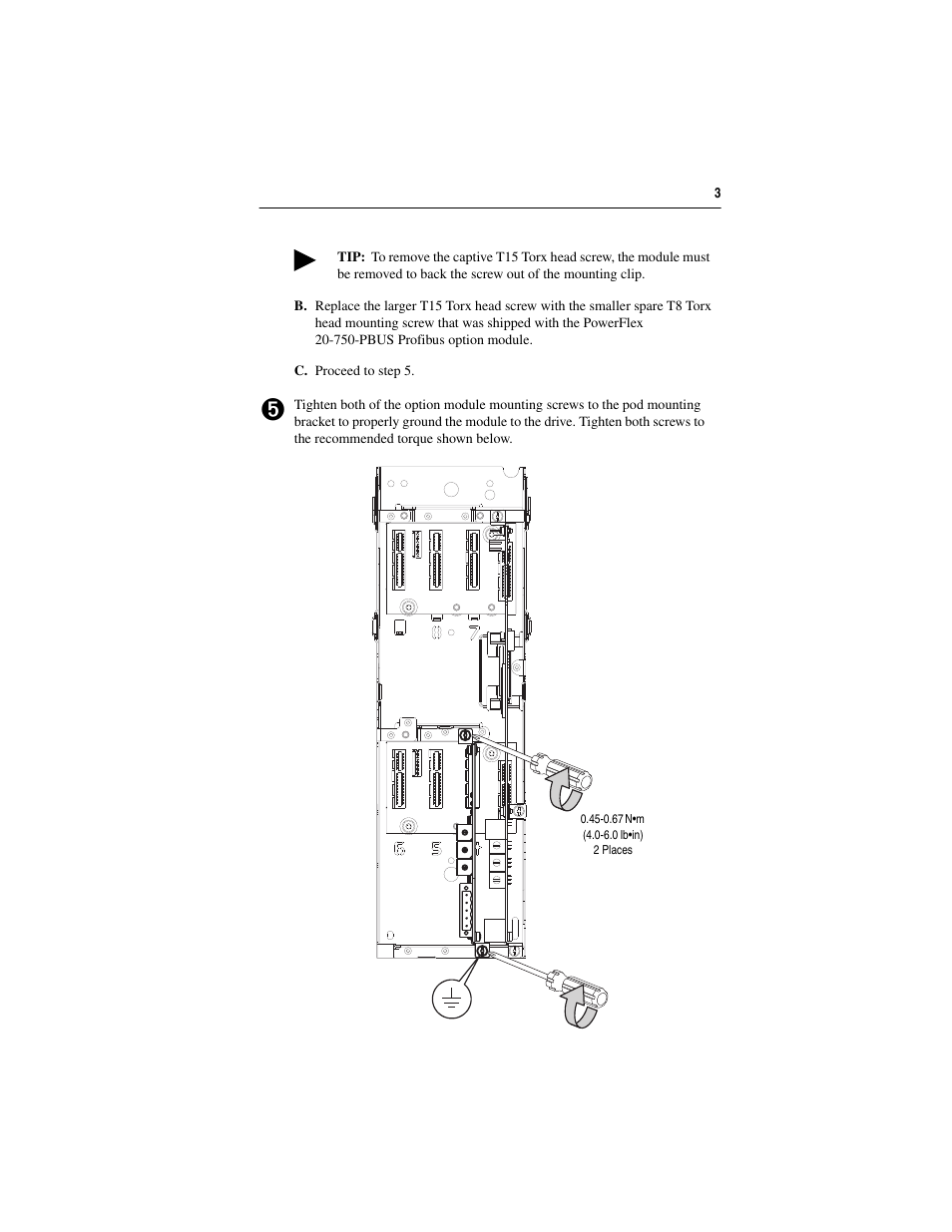 Rockwell Automation 20-750-xxxx Network Communication Option Card (for use with PowerFlex 750-Series Drives) User Manual | Page 3 / 4