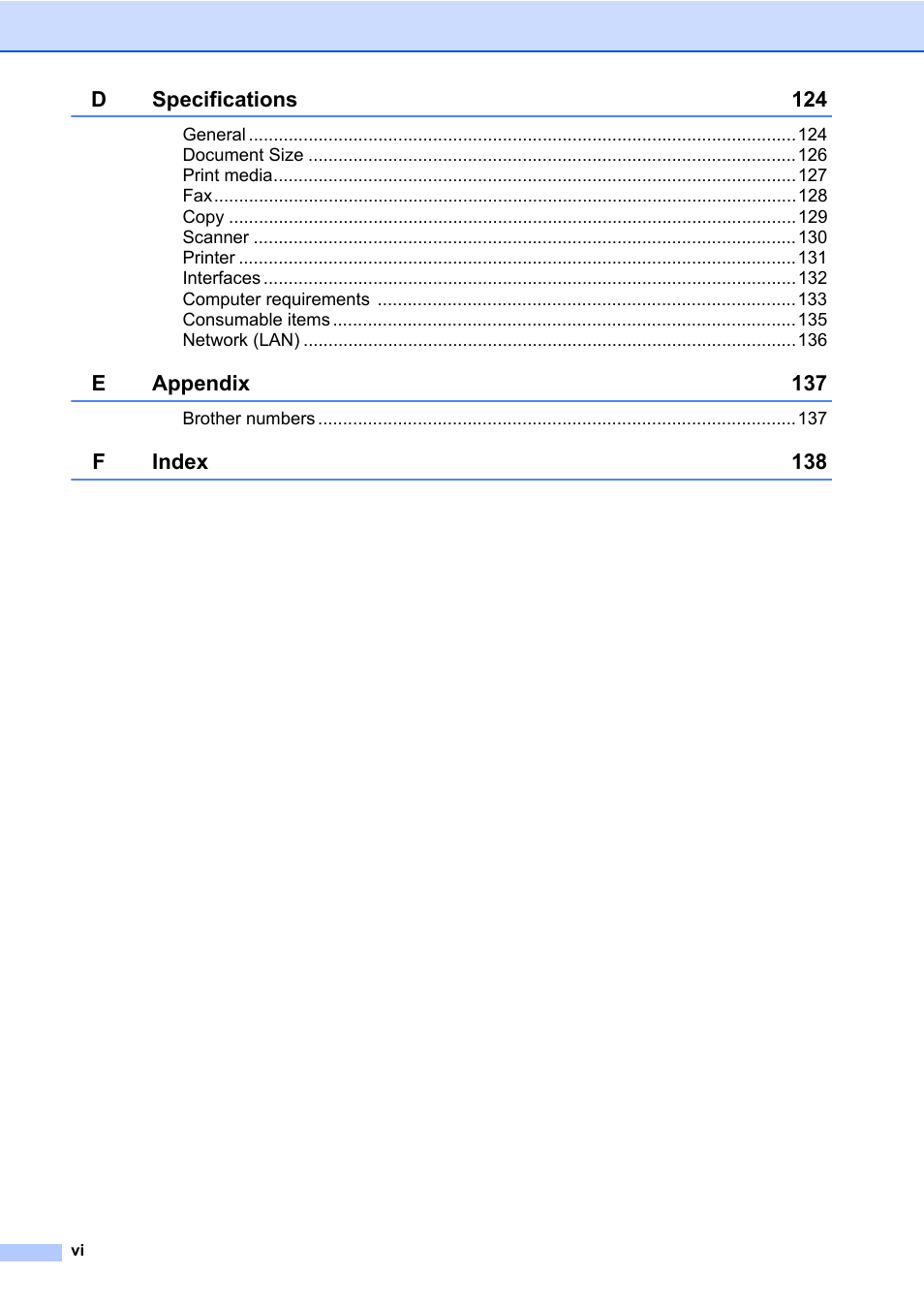 Brother MFC 7460DN User Manual | Page 8 / 151