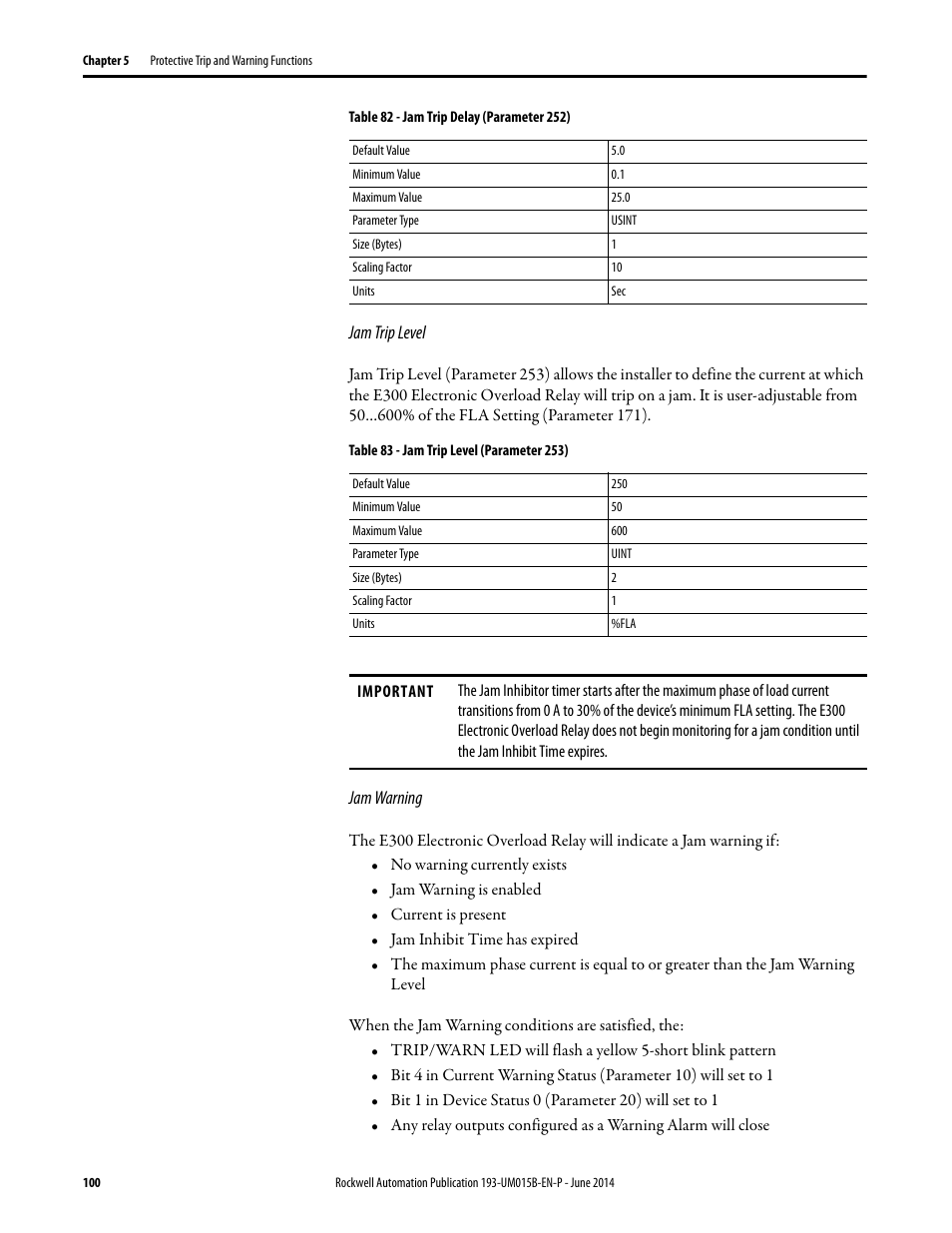 Rockwell Automation 592- E300 Overload Relay User Manual User Manual | Page 100 / 424