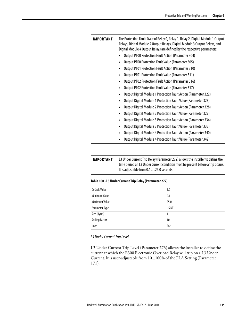 Rockwell Automation 592- E300 Overload Relay User Manual User Manual | Page 115 / 424