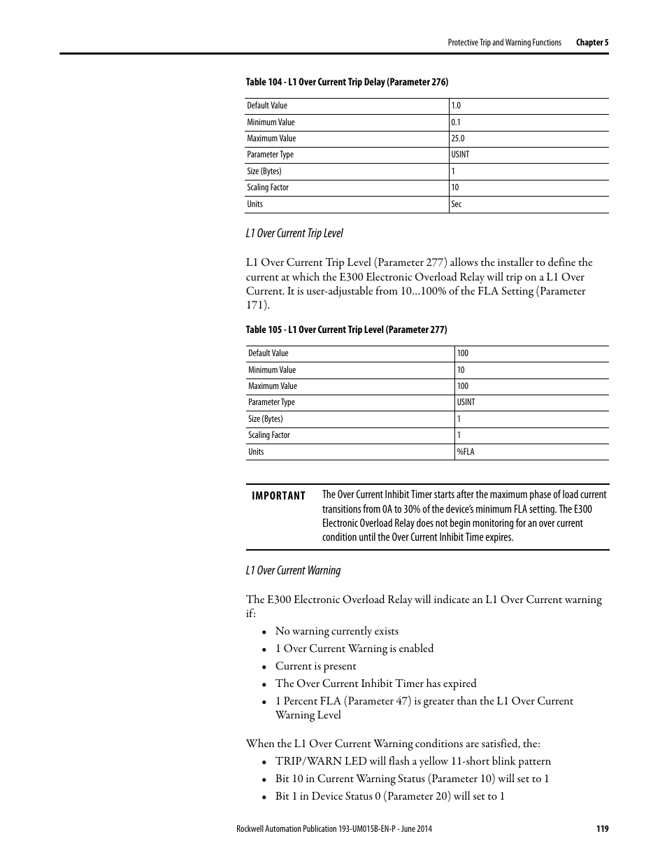 Rockwell Automation 592- E300 Overload Relay User Manual User Manual | Page 119 / 424