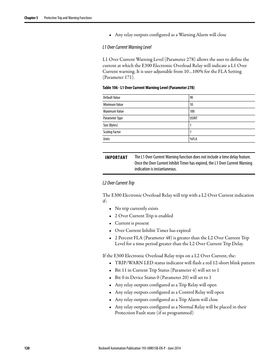 Rockwell Automation 592- E300 Overload Relay User Manual User Manual | Page 120 / 424