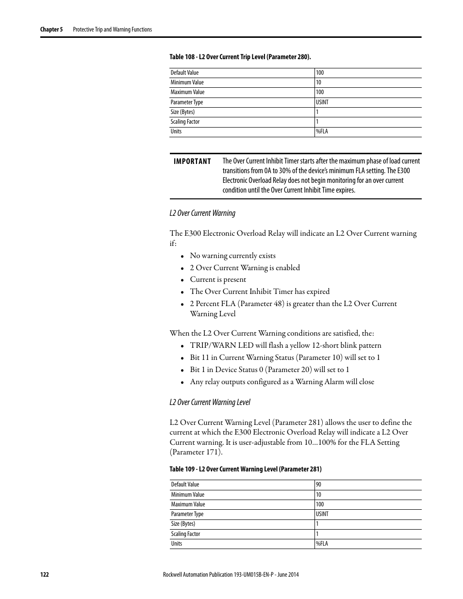 Rockwell Automation 592- E300 Overload Relay User Manual User Manual | Page 122 / 424