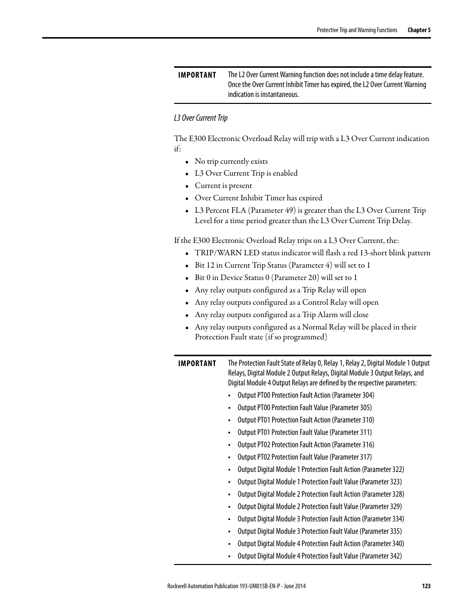 Rockwell Automation 592- E300 Overload Relay User Manual User Manual | Page 123 / 424