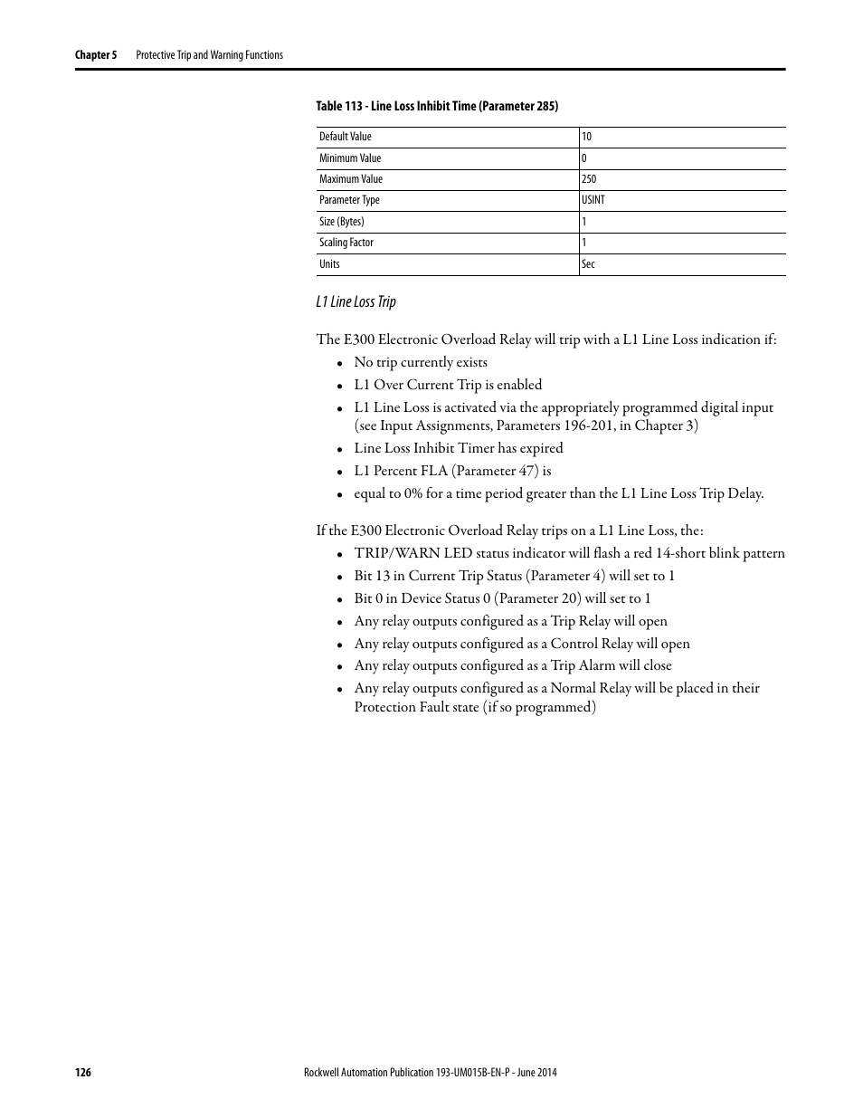 Rockwell Automation 592- E300 Overload Relay User Manual User Manual | Page 126 / 424
