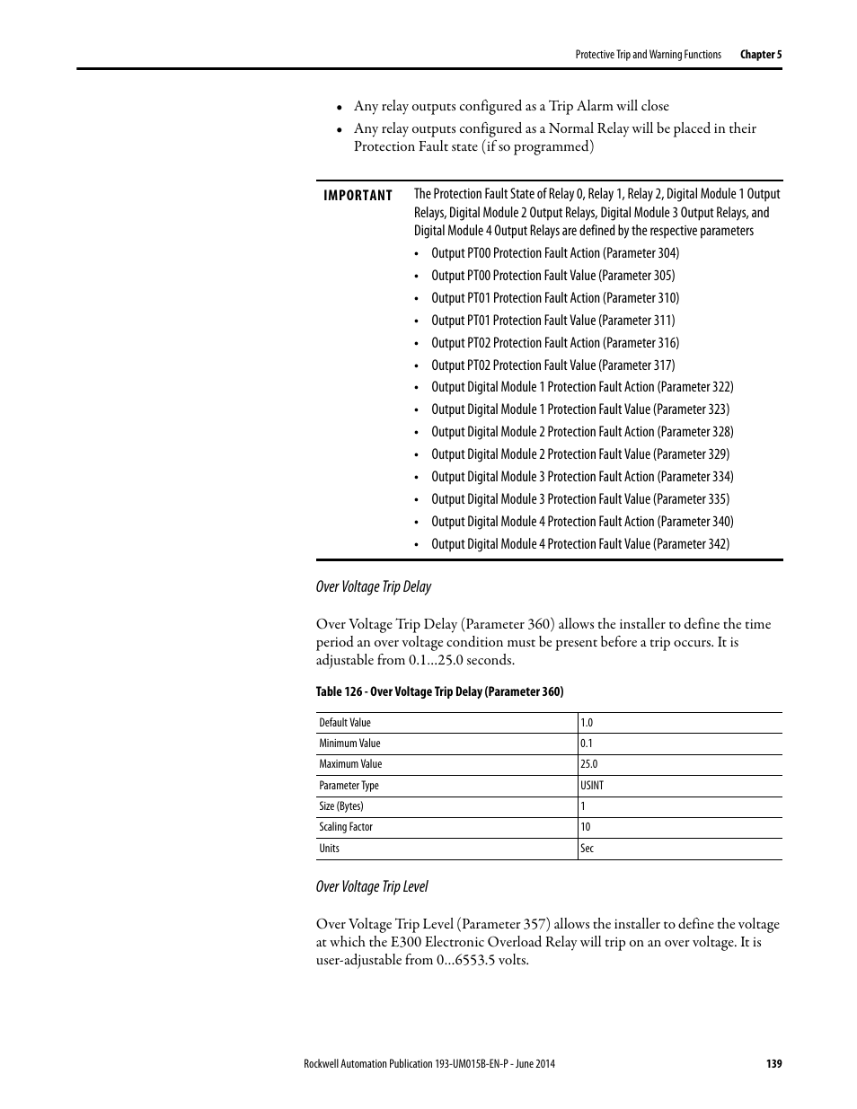 Rockwell Automation 592- E300 Overload Relay User Manual User Manual | Page 139 / 424