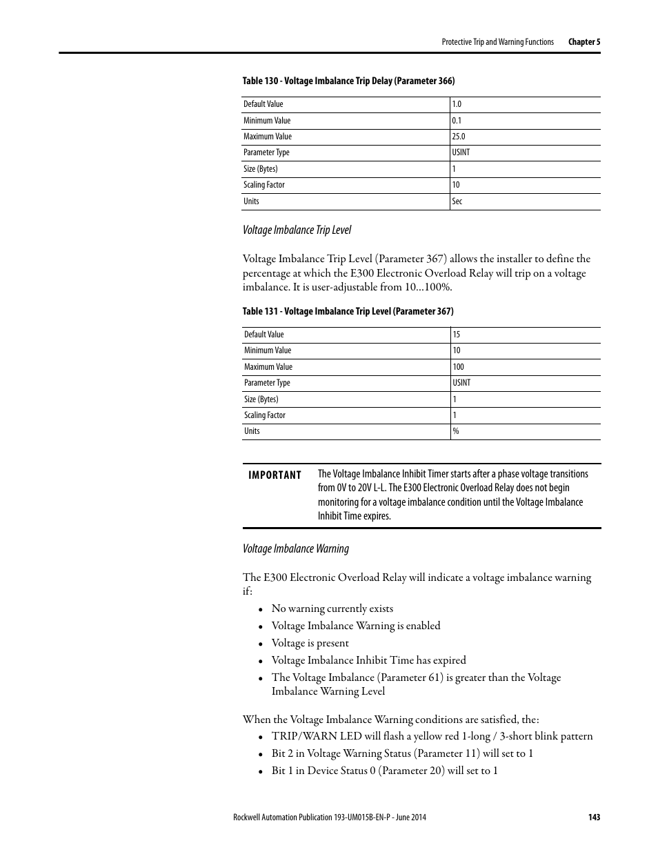 Rockwell Automation 592- E300 Overload Relay User Manual User Manual | Page 143 / 424