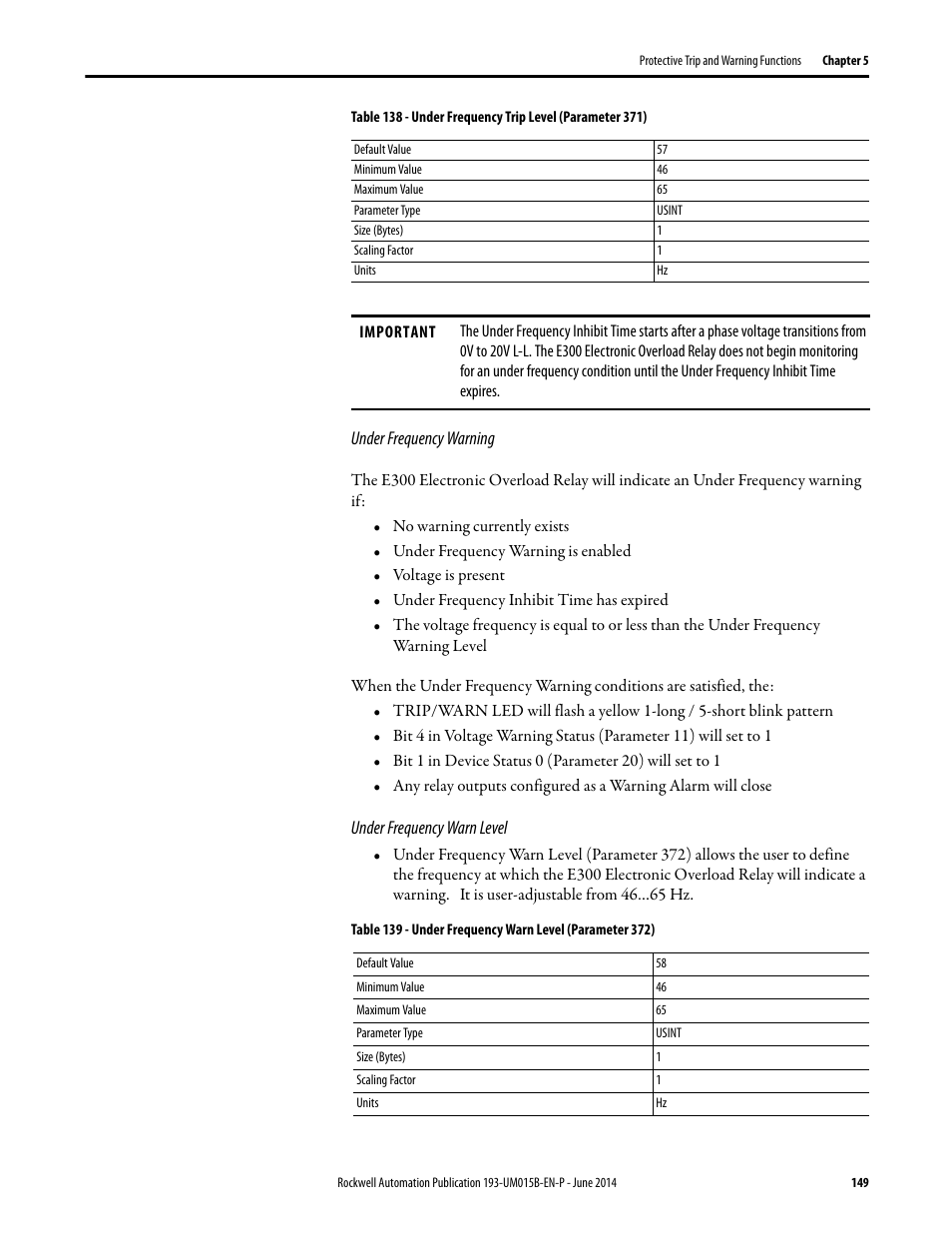 Rockwell Automation 592- E300 Overload Relay User Manual User Manual | Page 149 / 424
