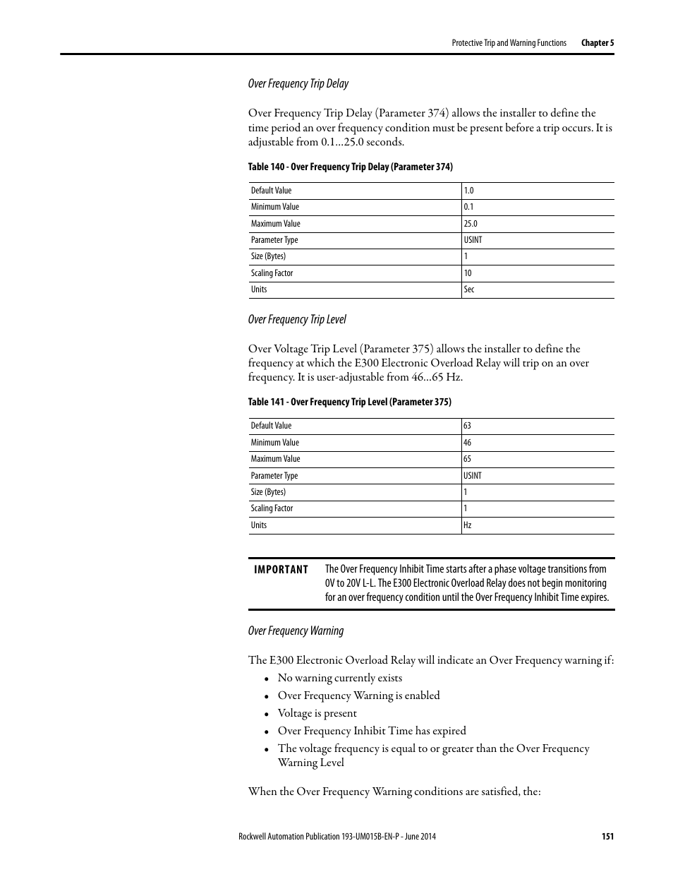 Rockwell Automation 592- E300 Overload Relay User Manual User Manual | Page 151 / 424