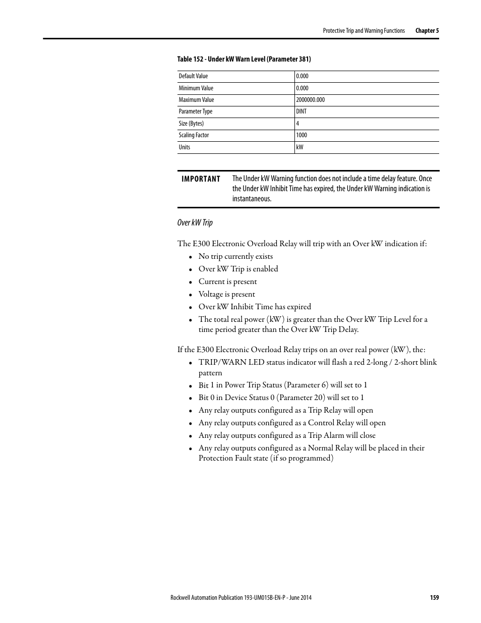 Rockwell Automation 592- E300 Overload Relay User Manual User Manual | Page 159 / 424