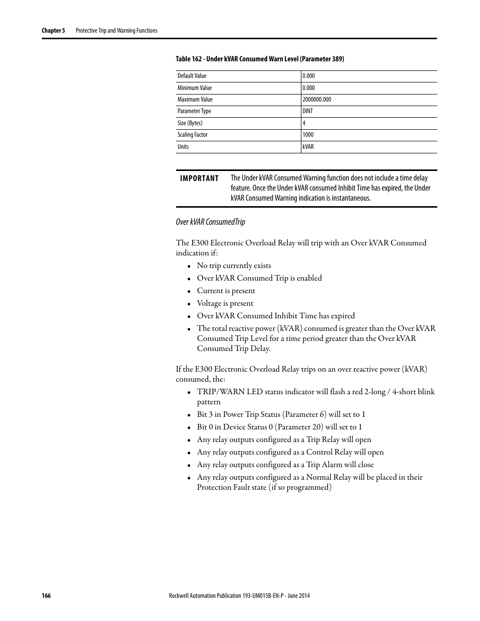 Rockwell Automation 592- E300 Overload Relay User Manual User Manual | Page 166 / 424