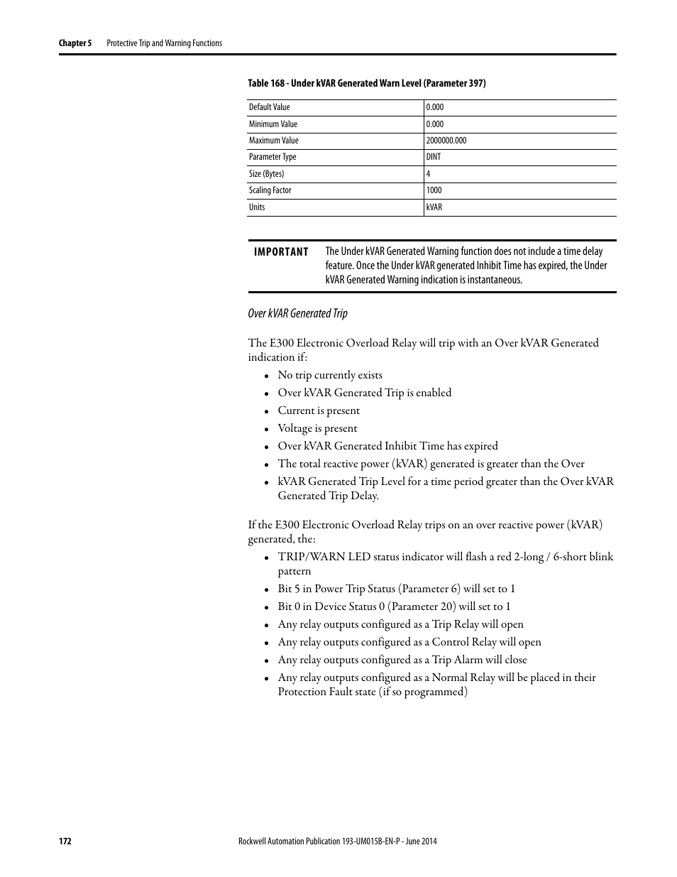 Rockwell Automation 592- E300 Overload Relay User Manual User Manual | Page 172 / 424