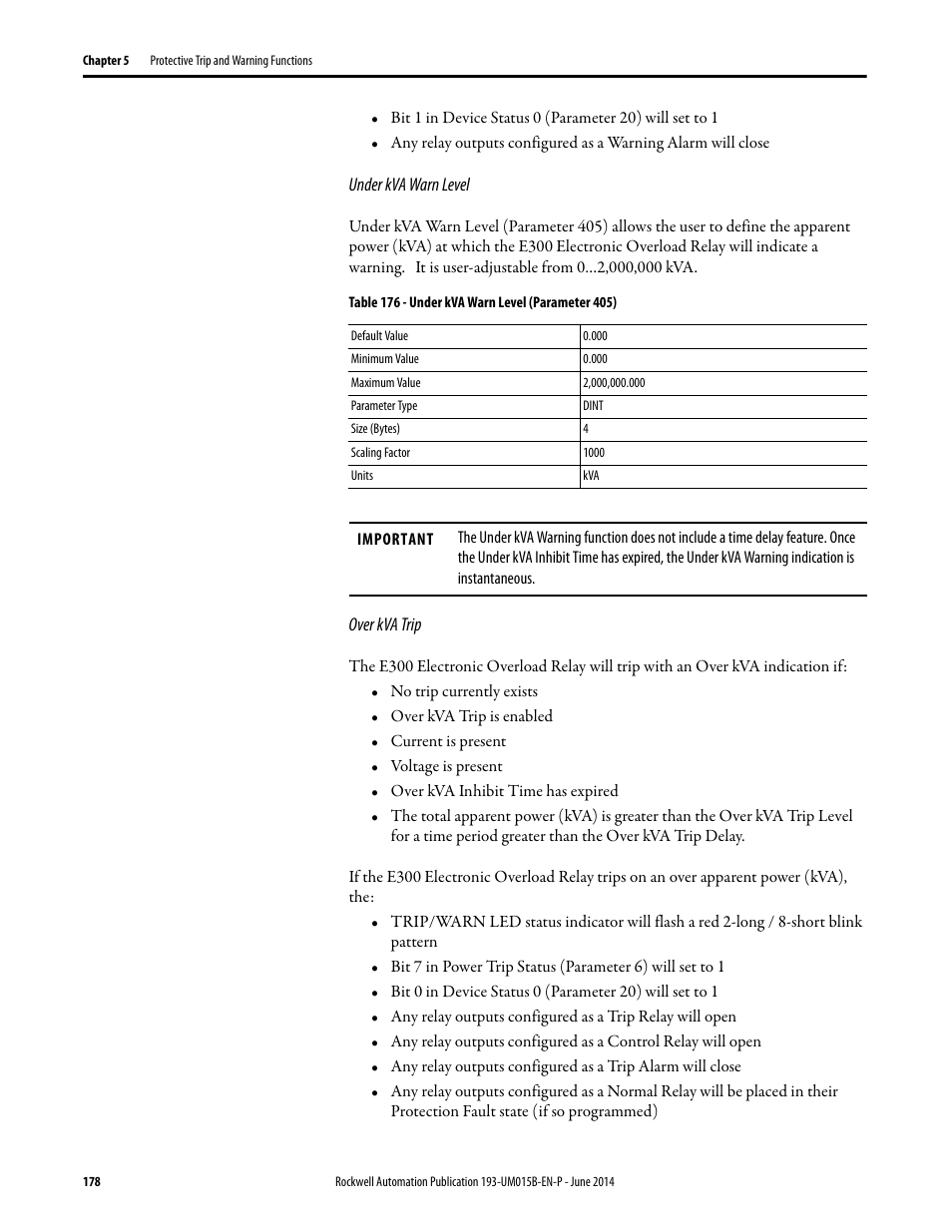 Rockwell Automation 592- E300 Overload Relay User Manual User Manual | Page 178 / 424