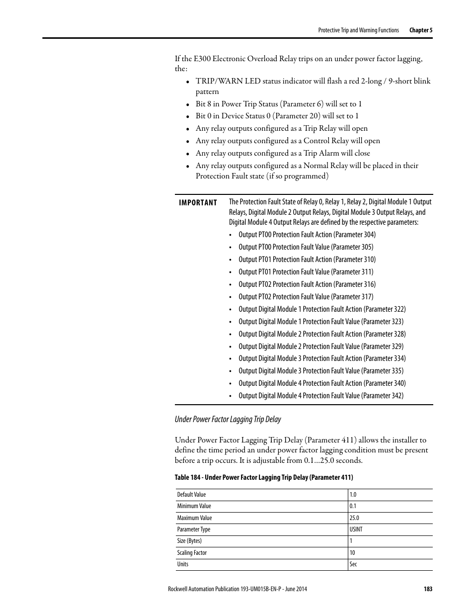 Rockwell Automation 592- E300 Overload Relay User Manual User Manual | Page 183 / 424