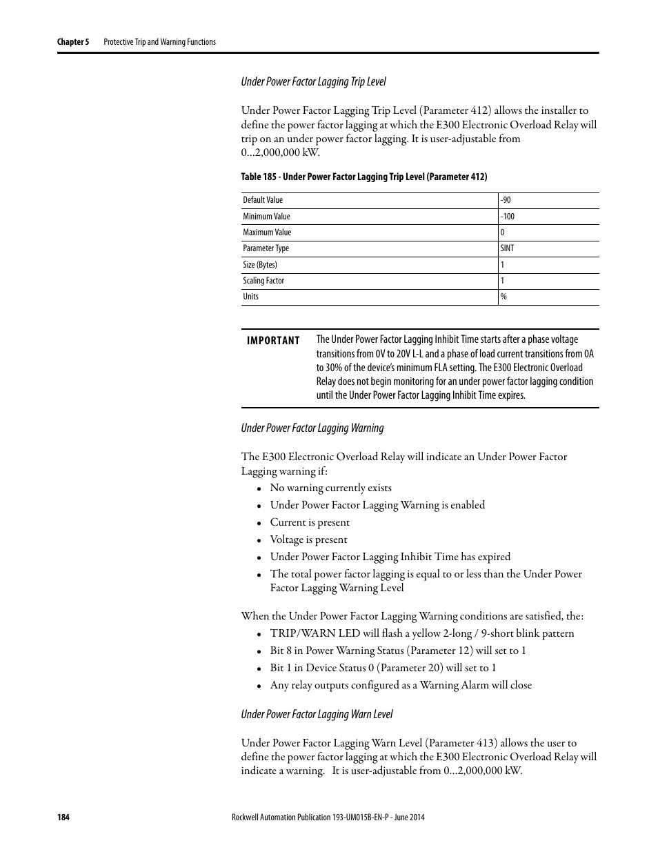 Rockwell Automation 592- E300 Overload Relay User Manual User Manual | Page 184 / 424