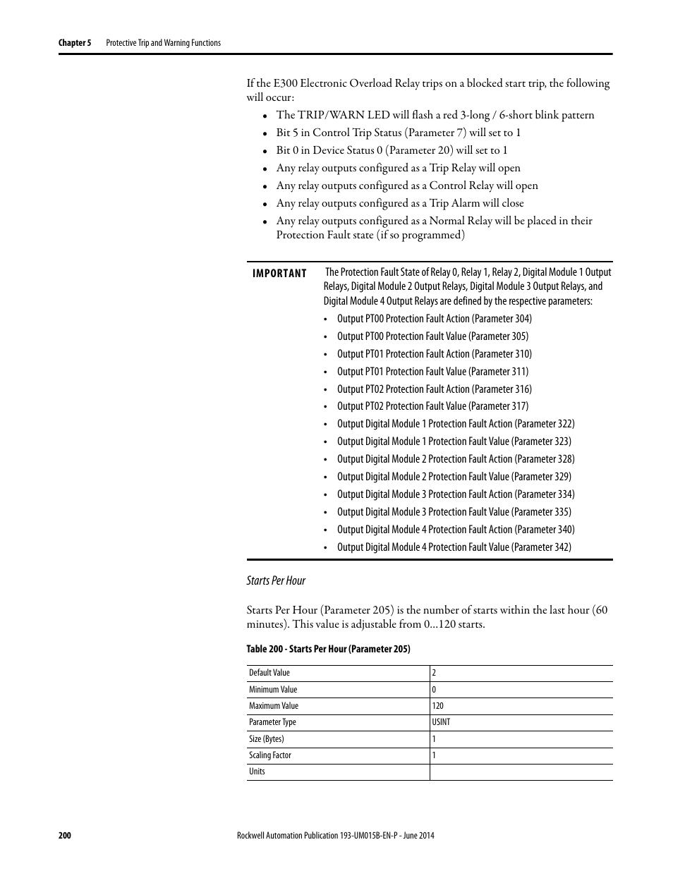 Rockwell Automation 592- E300 Overload Relay User Manual User Manual | Page 200 / 424