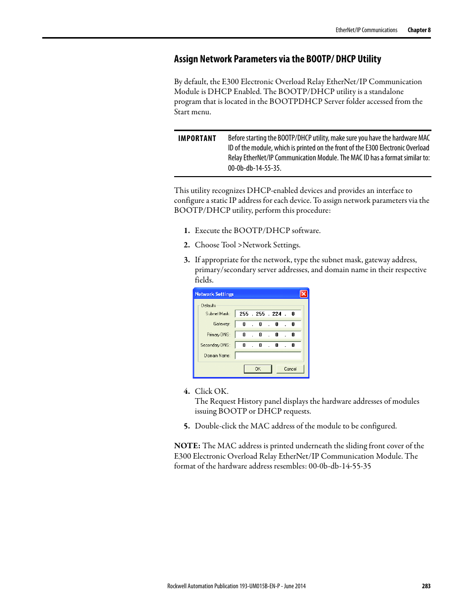 Rockwell Automation 592- E300 Overload Relay User Manual User Manual | Page 283 / 424