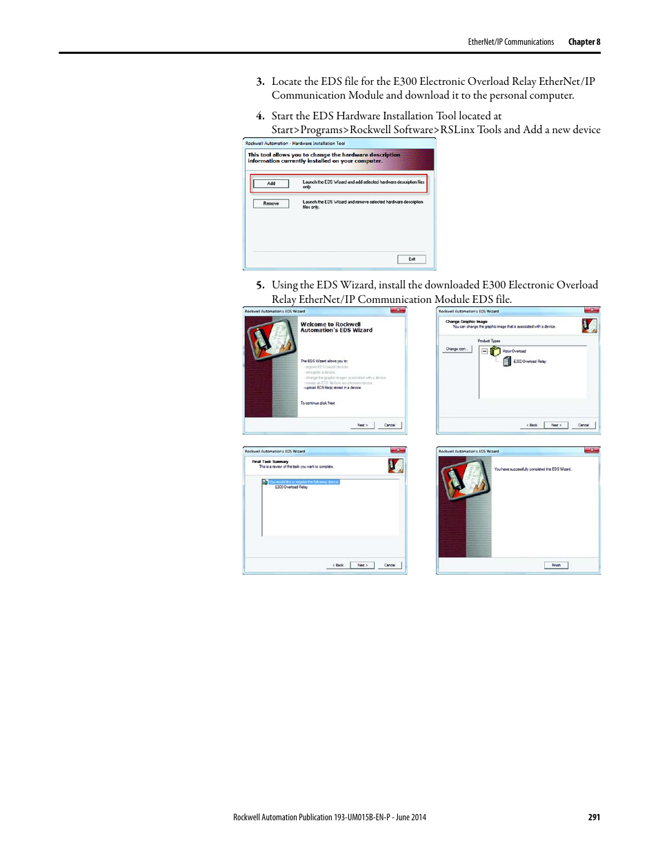 Rockwell Automation 592- E300 Overload Relay User Manual User Manual | Page 291 / 424