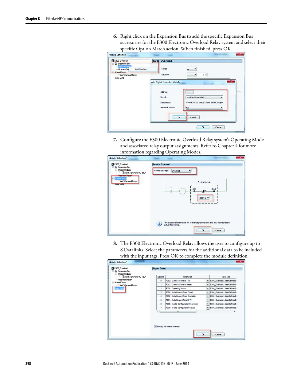 Rockwell Automation 592- E300 Overload Relay User Manual User Manual | Page 298 / 424