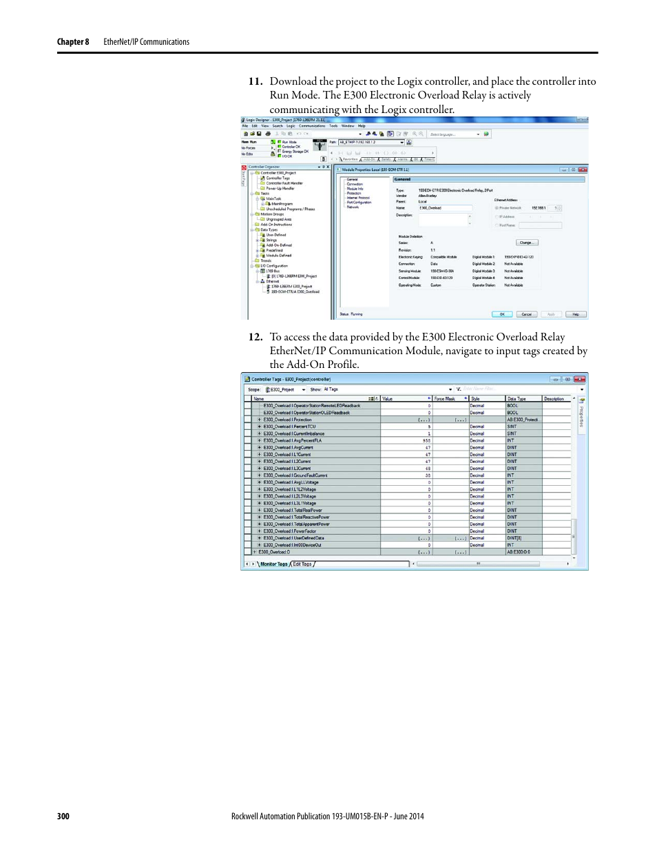 Rockwell Automation 592- E300 Overload Relay User Manual User Manual | Page 300 / 424