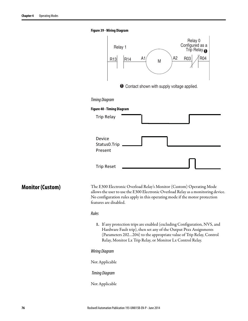 Monitor (custom) | Rockwell Automation 592- E300 Overload Relay User Manual User Manual | Page 76 / 424