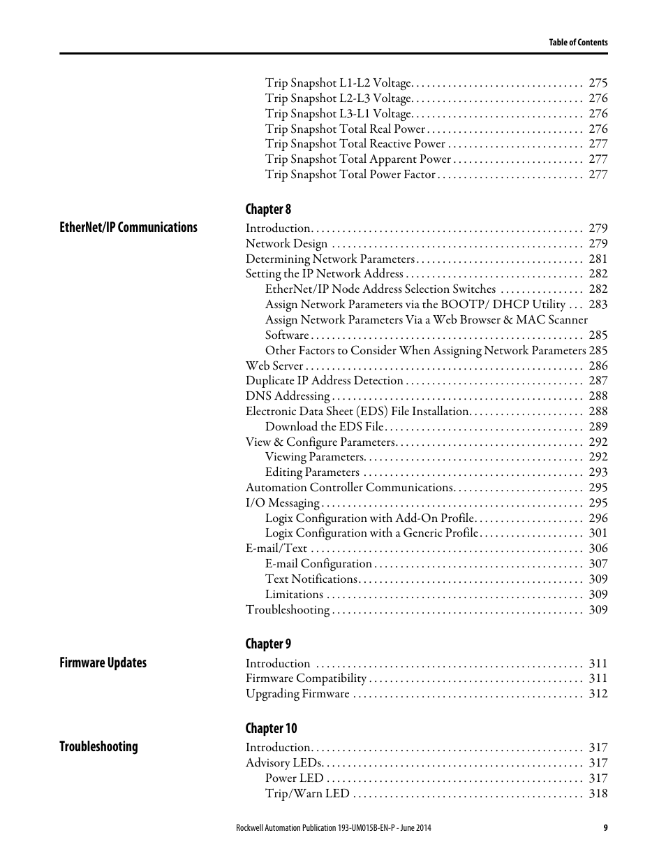 Rockwell Automation 592- E300 Overload Relay User Manual User Manual | Page 9 / 424