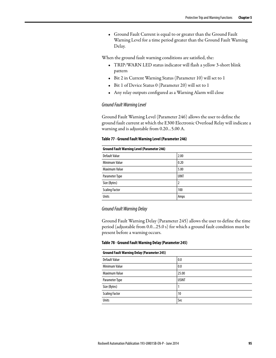 Rockwell Automation 592- E300 Overload Relay User Manual User Manual | Page 95 / 424