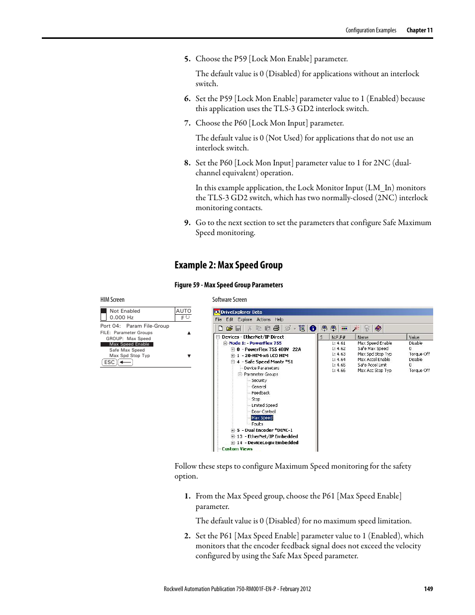 Example 2: max speed group | Rockwell Automation 21G PowerFlex 750-Series AC Drives Reference Manual User Manual | Page 149 / 184