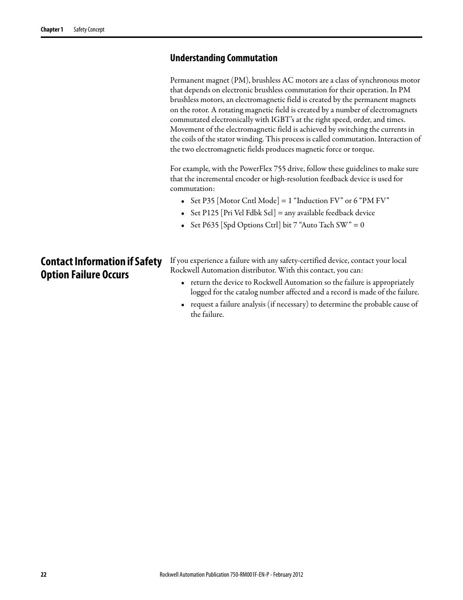 Understanding commutation | Rockwell Automation 21G PowerFlex 750-Series AC Drives Reference Manual User Manual | Page 22 / 184