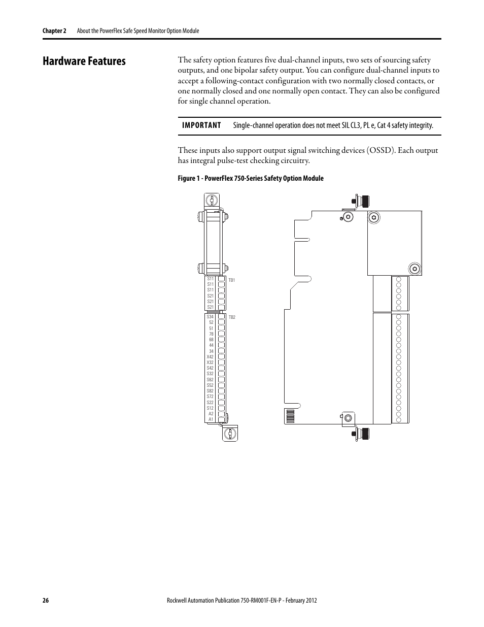 Hardware features | Rockwell Automation 21G PowerFlex 750-Series AC Drives Reference Manual User Manual | Page 26 / 184