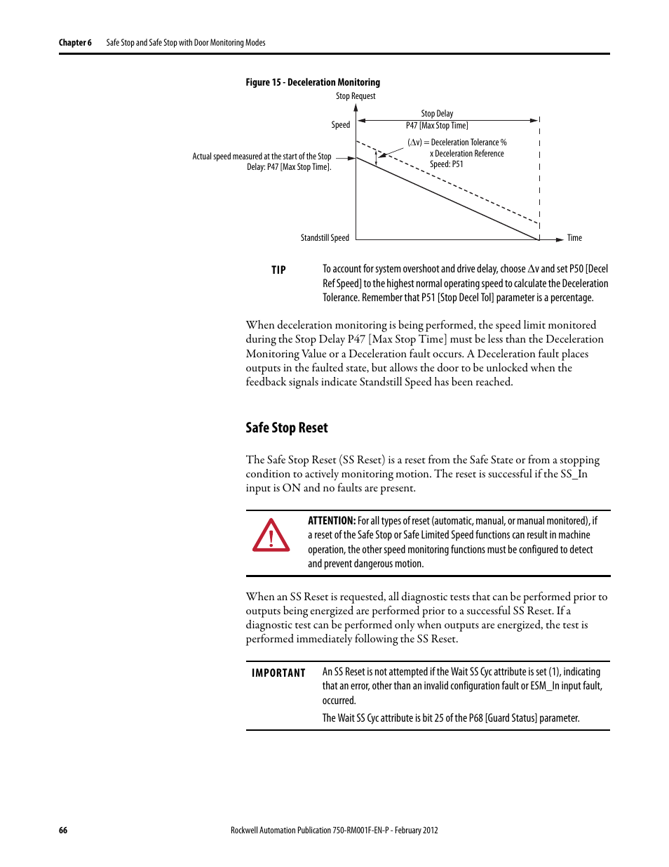 Safe stop reset | Rockwell Automation 21G PowerFlex 750-Series AC Drives Reference Manual User Manual | Page 66 / 184