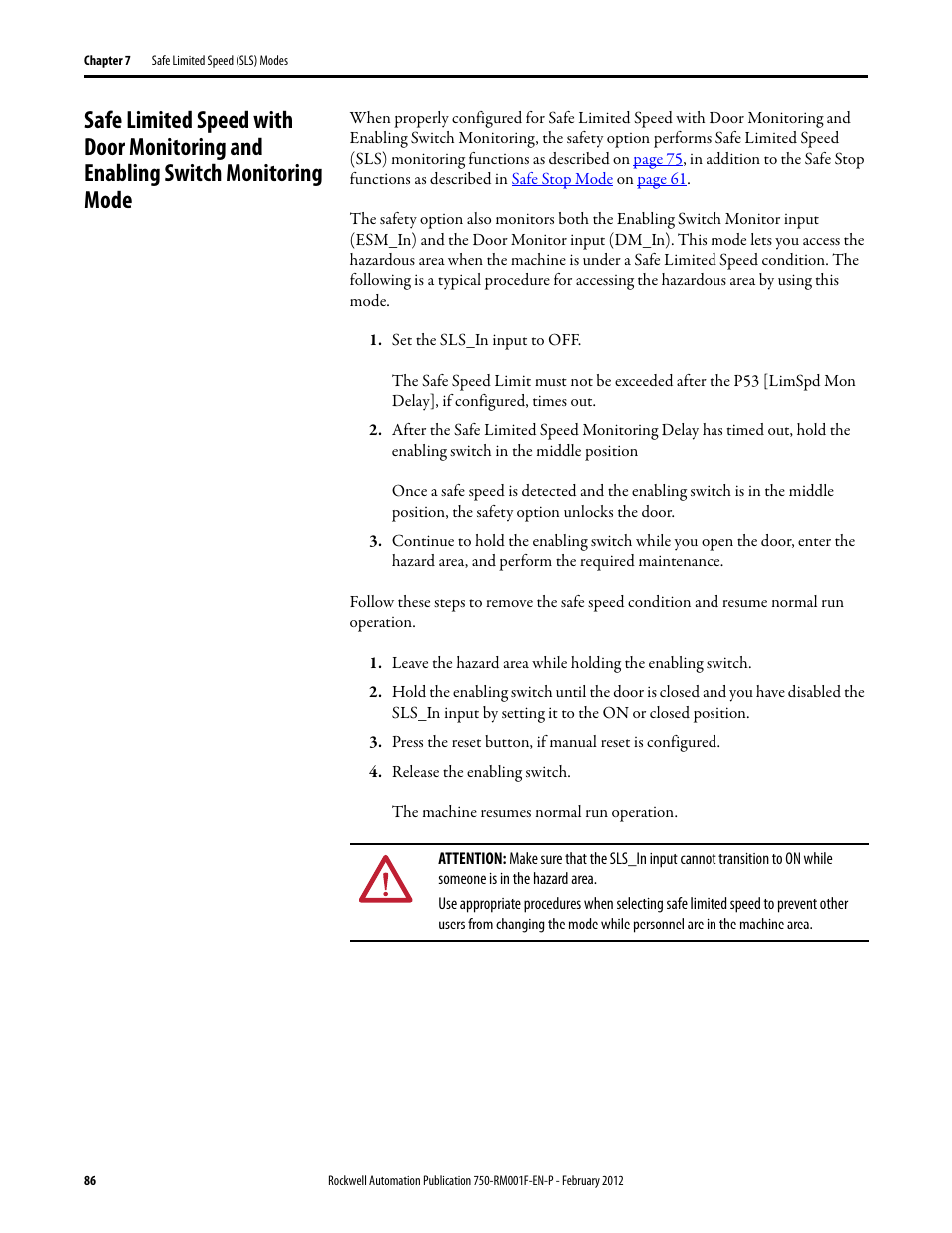 Safe | Rockwell Automation 21G PowerFlex 750-Series AC Drives Reference Manual User Manual | Page 86 / 184