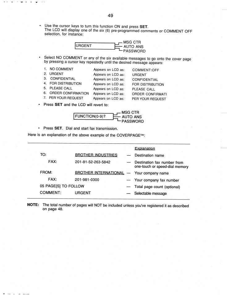 Brother FAX-220 User Manual | Page 59 / 76